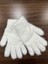 Beyaz Peluş Kışlık Yumuşak Dokulu Eldiven (Standart) 4