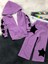 Kız Çocuk Yıldız Aplike Üçlü Takım - Hırka - Body - Pantolon - %100 Pamuklu 1