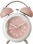 Dekoratif Işıklı Metal Masa Üstü Alarmlı Çalar Saat 1