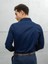 Slim Fit Uzun Kollu Kolay Ütü Teri Emen Nefes Alan Doku Kravatlık Siyah Erkek Gömlek 2