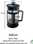 French Press Süzgeçli Kahve Çay Evde Barista Kalitesi Bitki Çay Pressi 600ML 4