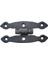 Antika Tarz Dekoratif Pirinç Dar Menteşe - 75X39 Mm, Oksit 1