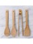Bambu Servis ve Spatula Seti 4'lü Set, 4 Adet Bambu Servis Seti - Rustik Şıklıkla Sofranızı Tamamlayın! Ahşap Servis ve Spatula Seti 4'lü Set 2