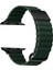 ​​​ Ile Uyumlu Watch 38MM/40MM Krd-78 Pu Deri Kordon Strap Kayış Koyu Yeşil 1