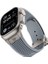 Ile Uyumlu Watch 42MM KRD-113 Spor Görünümlü Silikon Kordon Gri 2