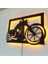 Motor Tutkunlarına Özel: Chopper Motosiklet LED Işıklı Mdf Duvar Dekoru 1