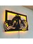 Motor Tutkunlarına Özel: Chopper Motosiklet LED Işıklı Mdf Duvar Dekoru 2