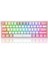 K617-RGB 16,8 Milyon Rgb Aydınlatma, Red Switch Fizz%60 Q Türkçe Kablolu Mekanik Oyuncu Klavyesi Beyaz Pembe 2