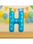 36 cm Mavi Harf Folyo Balon 1