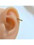 8 mm Gold Taşlı Halka Piercing Tragus Helix Forward Helix Kıkırdak 11