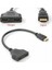 Splitter Adaptör Kablosu, Erkek-Hdmi Dişi x 2 Adaptör 30 cm Kablo Çoklayıcı Splitter, Aynı Anda Iki Aynı Tv'yi Destekler 1080P 2