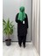 Almarwah Pantolon Tunik Takım Siyah 202873 4