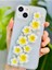 Aksesuar Iphone 13-14 ve 15 ile Uyumlu Epoksi Sarı Çiçek Oyuncak Tasarımlı Esnek Silikon Kılıfı 1