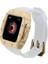 ​​​ Ile Uyumlu Watch 7 45MM Krd-67 Kordon Beyaz-Gold 1