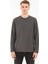 Erkek Oversize Uzun Kol Sıfır Yaka SWEATSHIRT-7142 1