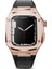 ​​​ Ile Uyumlu Watch 7 45MM Krd-67 Kordon Siyah-Rose Gold 1