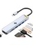 Macbook Pro Air Uyumlu 7in1 Type-C 7 Port Çevirici Hub HDMI Sd Kart USB 3.0 Pd Type-C Dönüştürücü 1