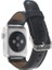 Apple Watch Uyumlu Deri Kordon 42-44-45MM Rst1 Siyah 2