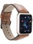 Apple Watch Uyumlu Deri Kordon 38-40-41MM RTST2EF Taba 5
