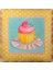 Decotown Duvar Panosu 40*40 Cup Cake Muffin Motifli Duvar Süsü 4