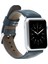 Apple Watch Uyumlu Deri Kordon 38-40-41MM Snb Lacivert 5