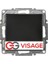 Visage Ambiance Metalik Siyah Tekli Anahtar Çerçevesiz - Priz ve Anahtar Için Uyumlu Çerçeve 2