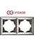 Visage Ambiance Füme 2 Li Çerçeve - Priz ve Anahtar Için Uyumlu Çerçeve 2