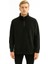 Unisex Relax Fit Rahat Kesim Polar Yarım Fermuarlı Dik Yaka Sweatshirt - 7387 1