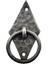 Antika Tarz Dekoratif Pirinç Dik Baklava Halka , Mobilya Kulbu - 82X41 Mm, Oksit 1