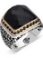 Gümüş Siyah Zirkon Taşlı Erkek Yüzük 1