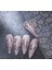 Rose Gold Beyaz Çiçek Kelebek Tırnak Süsleme Stickerı Nail Art Süslemeleri 2