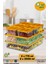 8'li Buzdolabı Düzenleyici Organizeri Mikrodalgaya Uygun Difriz Saklama Kabı (2X3500ML)(6X775ML) 1