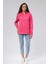 Mooncover Kadın Dik Yaka Yarım Fermuarlı Polarlı Sweatshirt 1