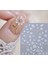 Beyaz Gold Çiçekli Tırnak Süsleme Stickerı Nail Art Süslemeleri 1