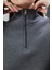 Mooncover Kadın Dik Yaka Yarım Fermuarlı Polarlı Sweatshirt 6
