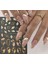 Altın Pembe Çiçekli Tırnak Süsleme Stickerı Nail Art Süslemeleri 3
