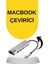 Macbook Pro/air Uyumlu USB Type-C 8 In 1 Hub Dönüştürücü Çevirici Çoklayıcı USB Hdmı Micro Sd 8 Girişli 2