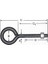 Kapalı Metrik Kanca M5 / 21X80 - 100 Adet 2