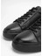 Makras Exclusıve Tommy 777 Siyah Siyah Hakiki Deri Erkek Sneaker Ayakkabı 4