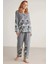 Nautıca W617 Kadın Uzun Kollu Önden Düğmeli Pijama Takımı 1