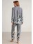 Nautıca W617 Kadın Uzun Kollu Önden Düğmeli Pijama Takımı 3