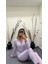 Alissa 6166 Bayan Önü Düğmeli Desenli Pijama Takımı 4