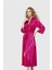 Arias Closet Vişne Uzun Saten Sabahlık 1