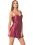 Arias Closet Bordo Kısa Saten Gecelik 1