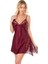 Arias Closet Bordo Kısa Saten Gecelik 1