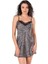 Arias Closet Leopar Kısa Saten Gecelik 1