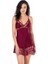 Arias Closet Bordo Kısa Saten Gecelik 1
