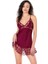 Arias Closet Bordo Kısa Saten Gecelik 2