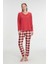 Arias Closet Pamuklu Kışlık Kare Desenli Uzun Kol Pijama Takımı 1