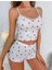 Arias Closet Beyaz Çilek Desenli Askılı Şortlu Pijama Takımı 1